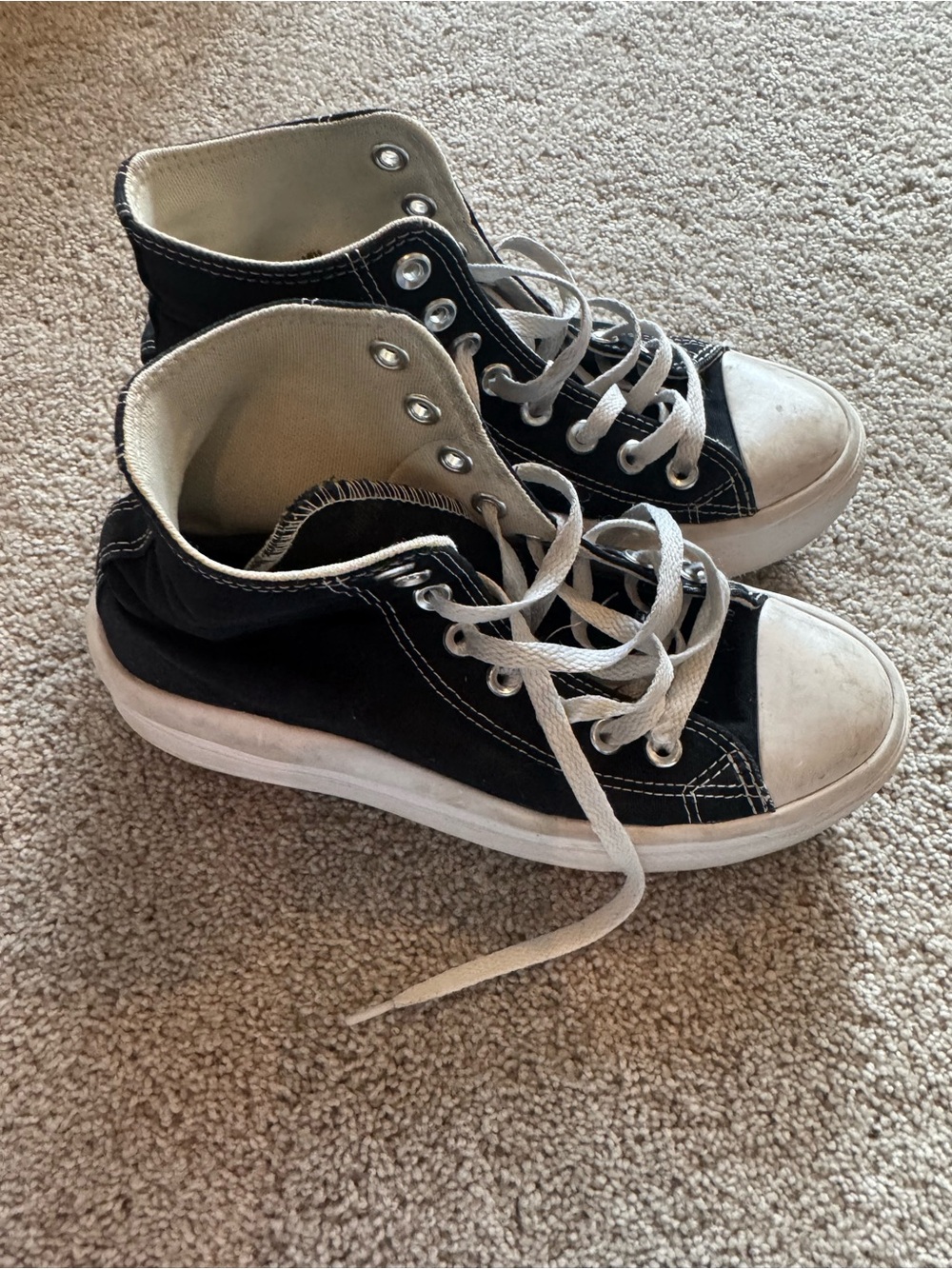 Converse Black and White High-Top Sneakers